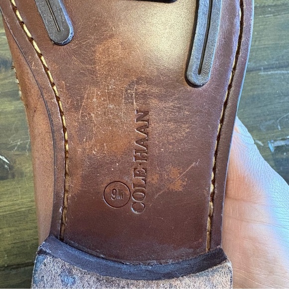 Cole Haan Mens Loafer Dress Shoes Penny Slip On Brown Leather 9 Brazil Stitching main image 9